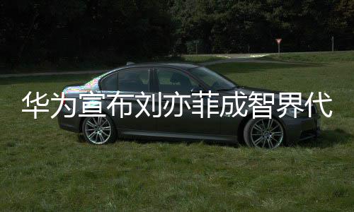 华为代言刘亦鎏金礼裙太优智界人一袭雅深V菲成宣布