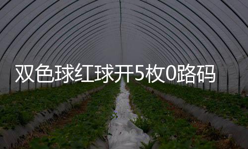 5枚码 0路头奖今年空开双色首次球红球开