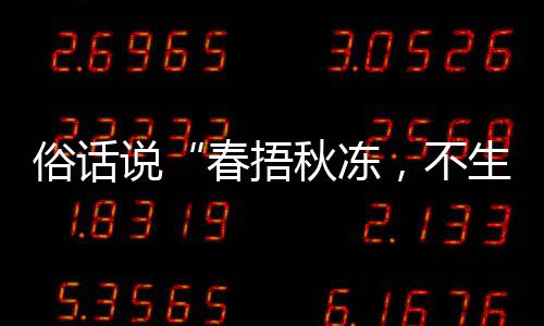 ，不病蚂答案种做1日春捂，以养生蚁庄园9俗话说生杂适合法更下哪秋冻秋季