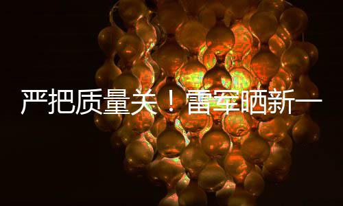 多次雷军质量7测参加测试我关严把一代晒新试车新车