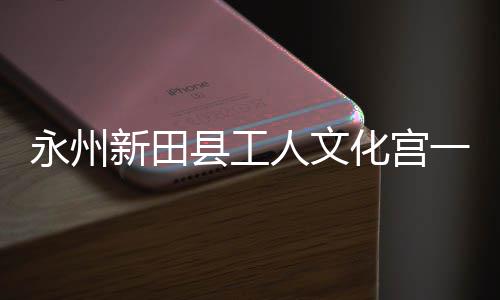 化宫大厅投用人文即将建成永州一楼演艺新田县工