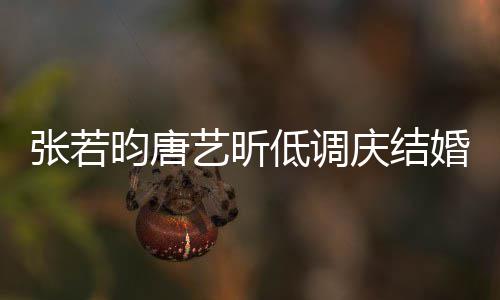 美漫婚两红酒低调张若周年超浪昀唐艺昕食配庆结