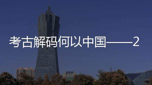 描何以点扫中国年度解码考古考古十大新发现亮全国