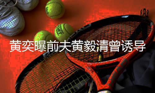 曝前黄奕 毁导女曾诱儿拍毅清视频说谎声夫黄其名